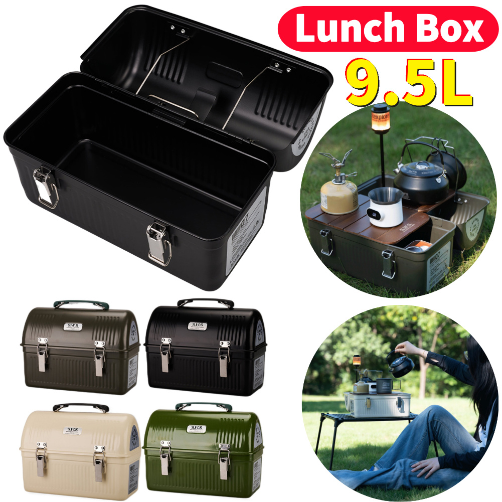 Camping Cooking Box - Scatola da pranzo in metallo da