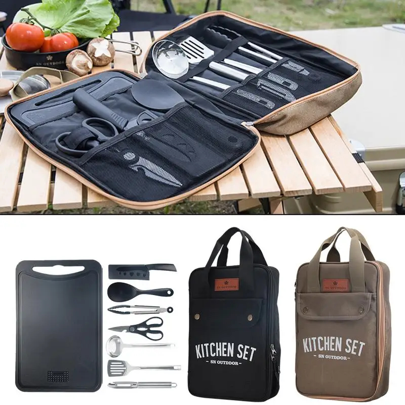 Camping Cooking Unit - Set da 8 Pezzi per Cucina