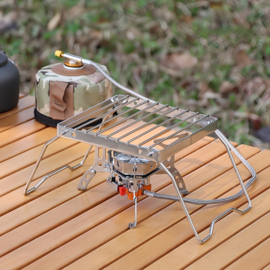 Camping Cooking Equipment Bag - Griglia da campeggio pieghevole in acciaio