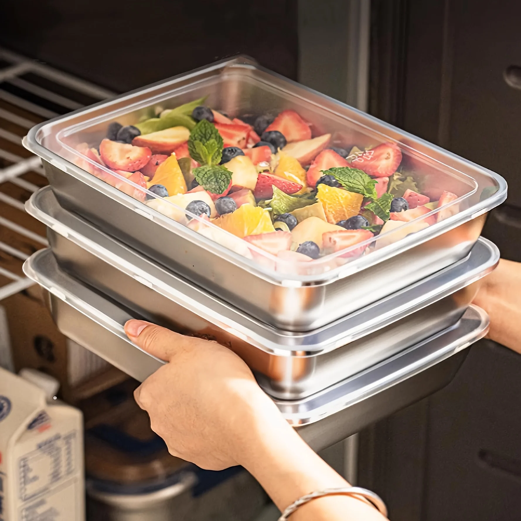 Camping Cooking Box - Set di 3 Contenitori per Alimenti
