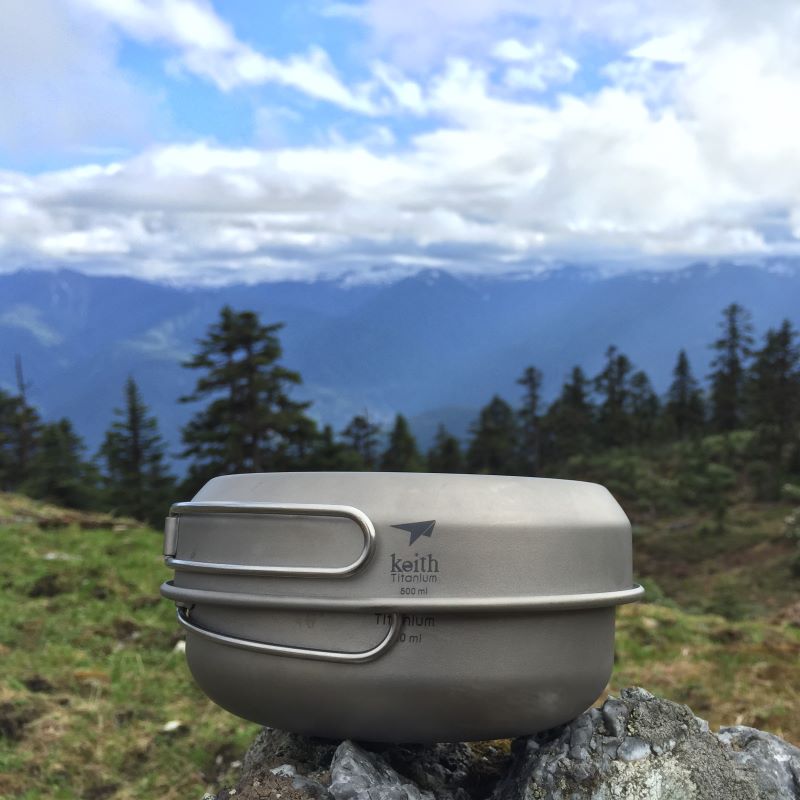 Camping Cooking Hot Plate - KEITH Titanium Ti6053 Set di pentole