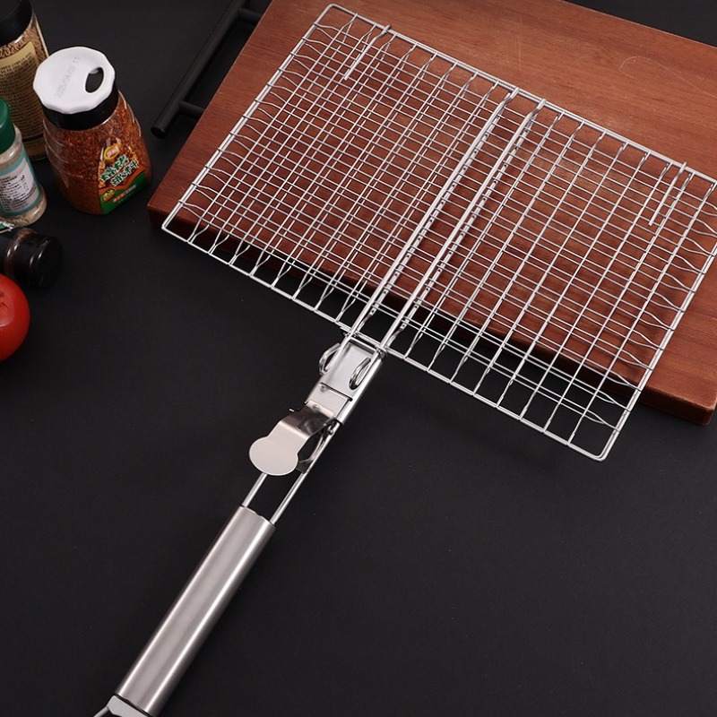 Camping Cooking Portable - 1 SET rete per barbecue manico
