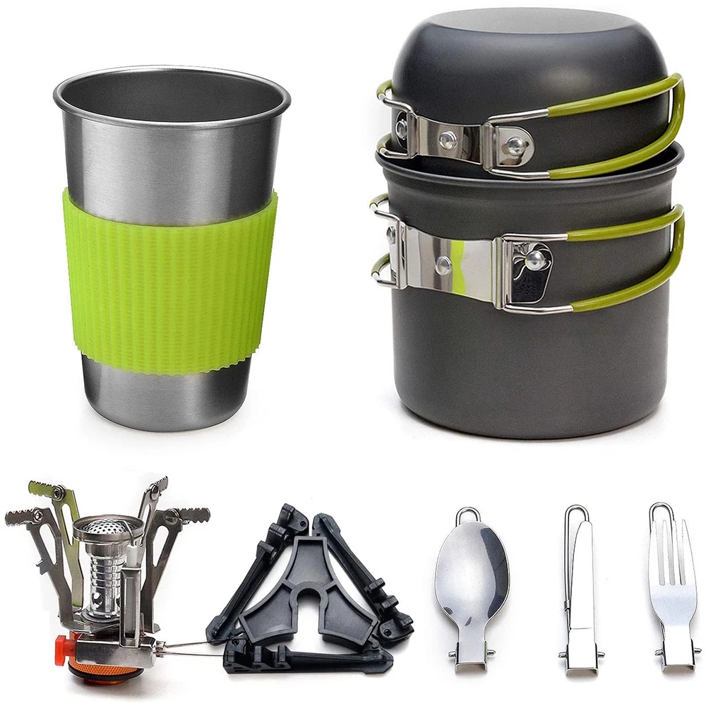 Camping Cooking Unit - Kit di pentole da campeggio con