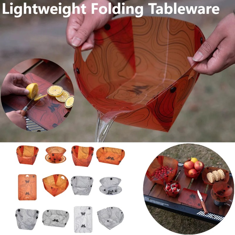 Camping Cooking Hot Plate - Stoviglie da campeggio pieghevoli Ciotola portatile