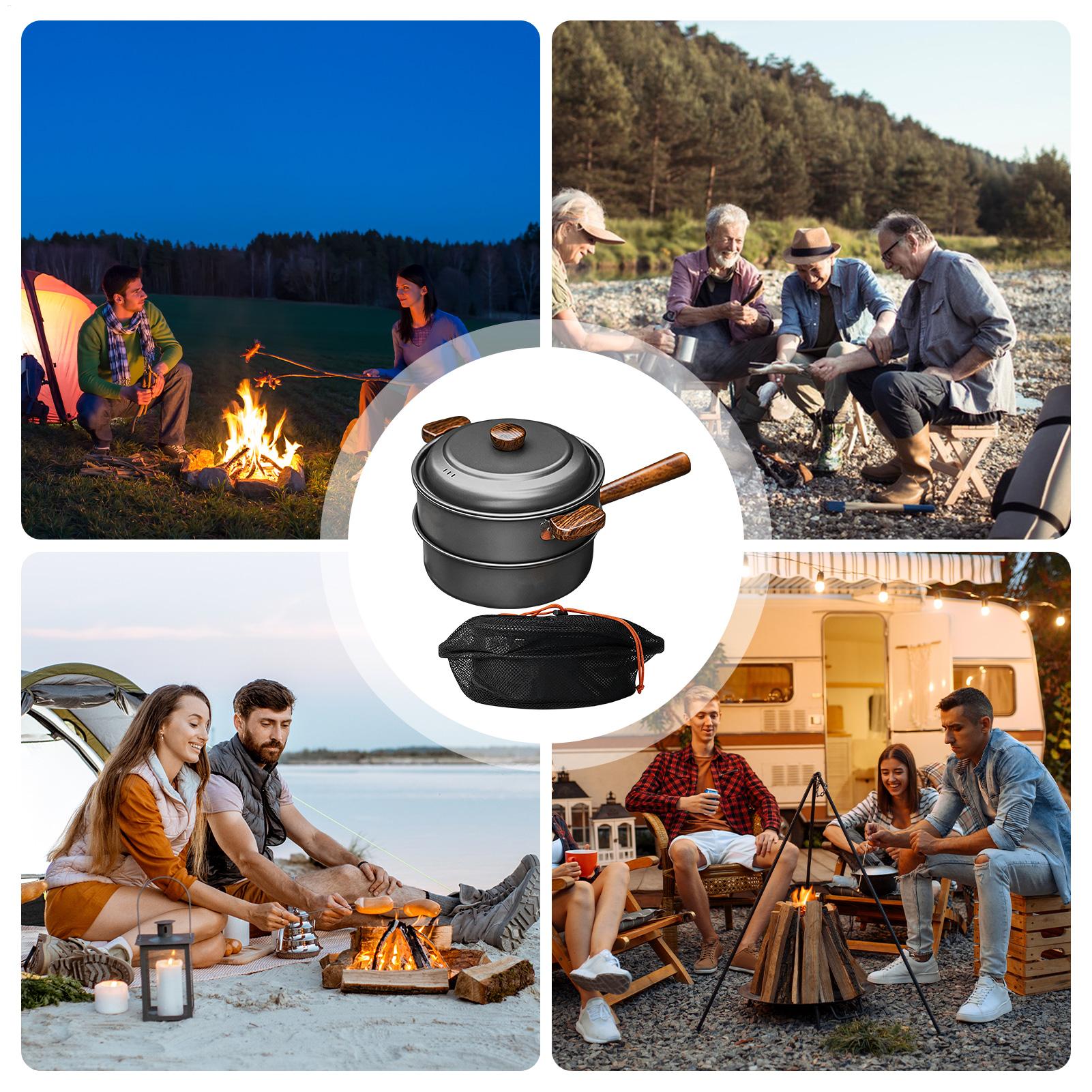 Padella da campeggio portatile - Camping Double Cooking Stove recensione e prezzo