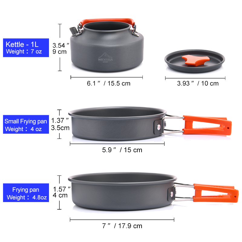Widesea Set di pentole da camp - Camping Cooking Unit recensione e prezzo