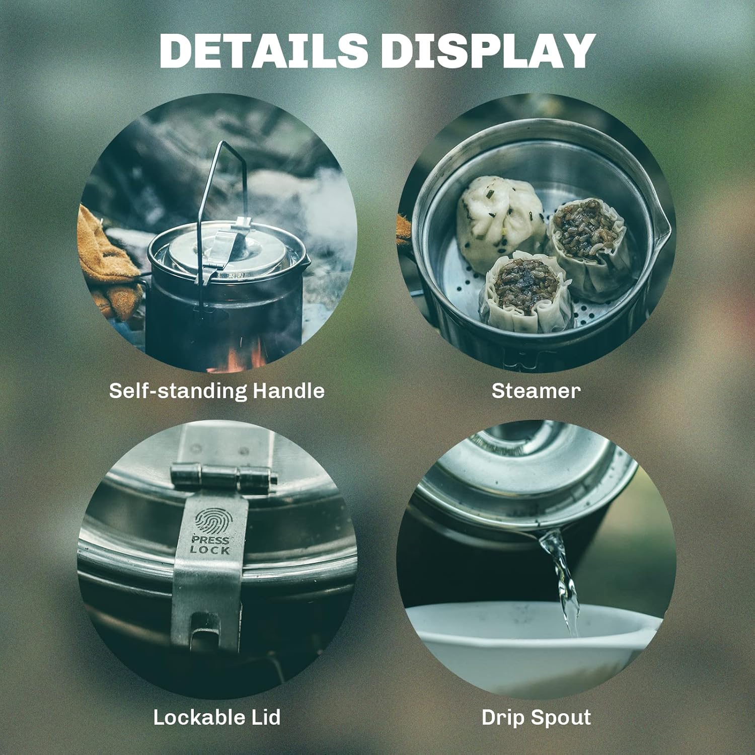Pentola a vapore in acciaio in - Camping Cooking Unit recensione e prezzo