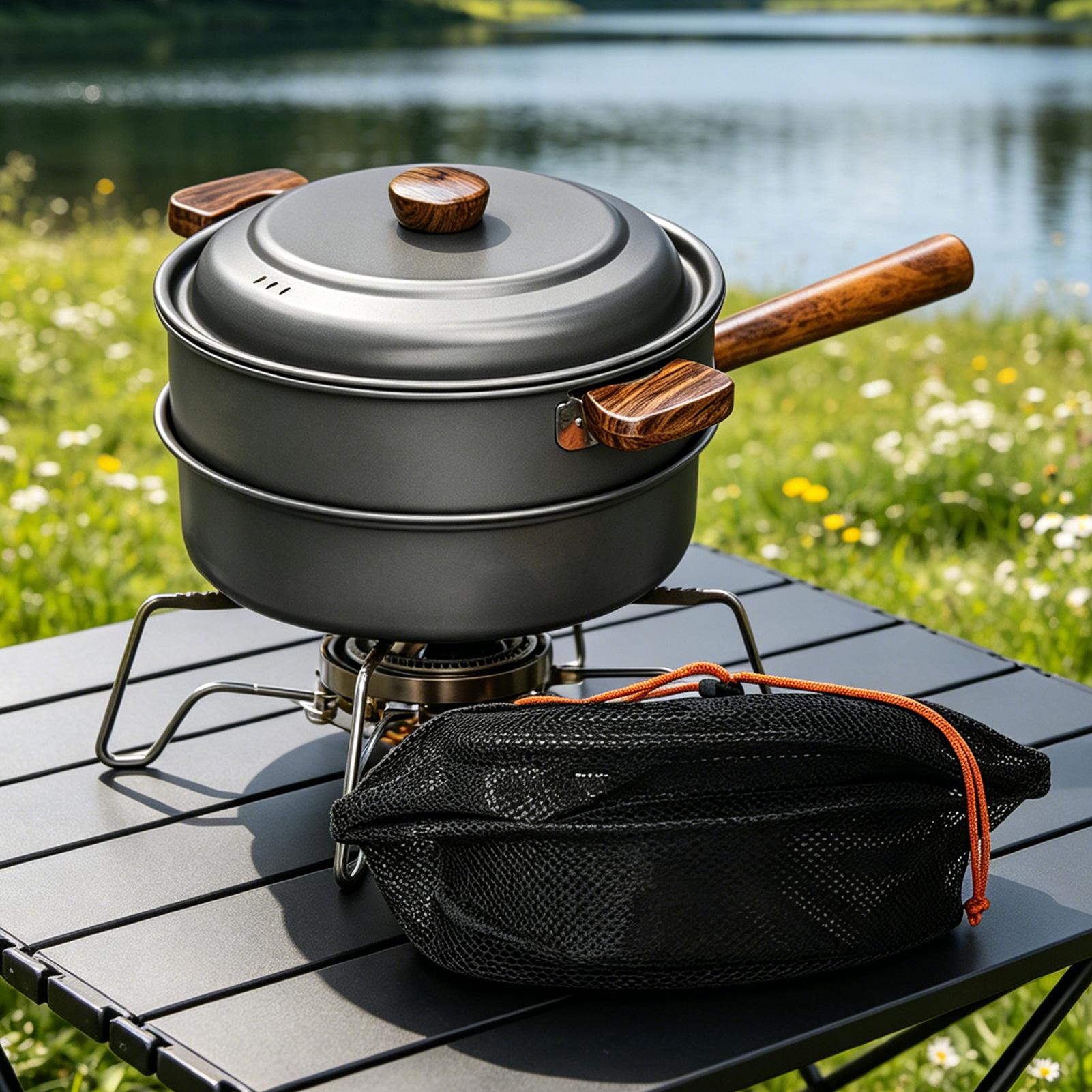 Pentola da campeggio portatile - Camping Double Cooking Stove recensione e prezzo