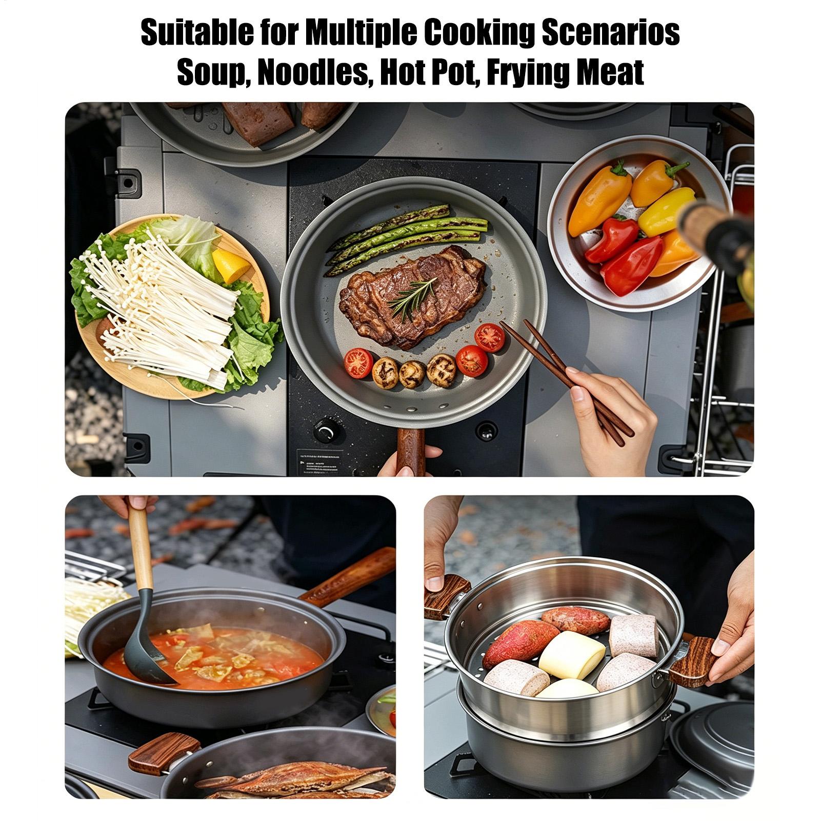 Pentola da campeggio portatile - Camping Double Cooking Stove recensione e prezzo