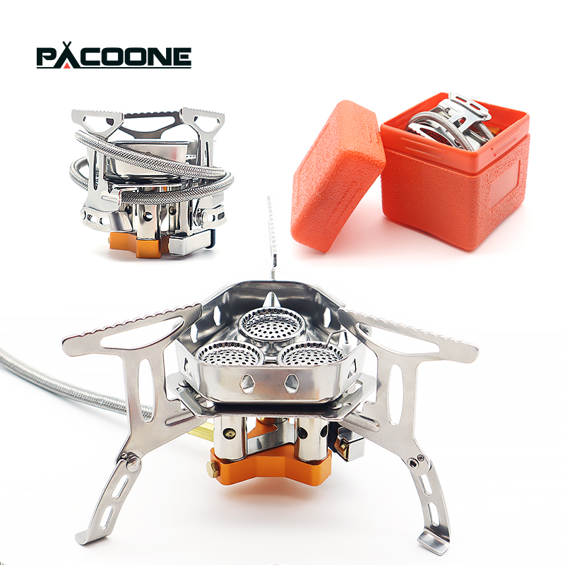 PACOONE Fornello a Gas a Tre F - Camping Cooking Equipment Bag recensione e prezzo