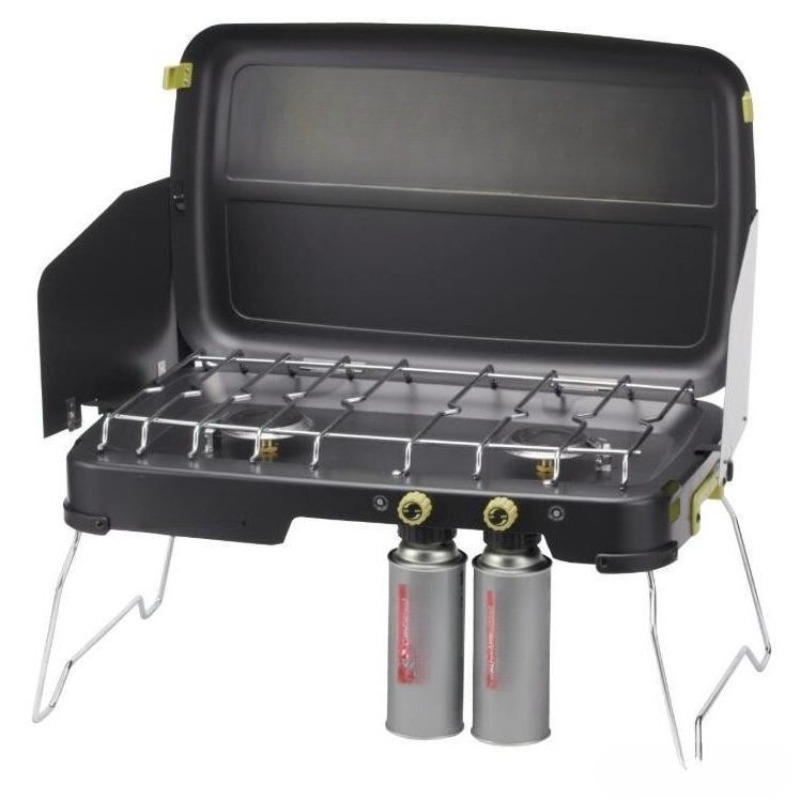 Fornello a cassetta portatile  - Camping Double Cooking Stove recensione e prezzo
